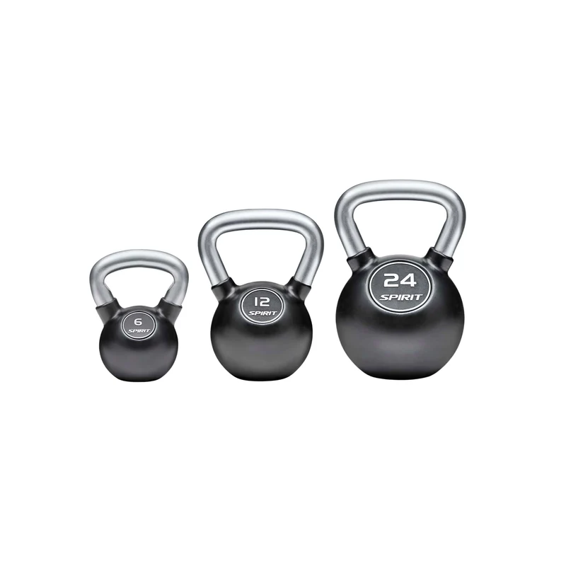 Spirit Fitness Rubber Encased Kettlebell Set