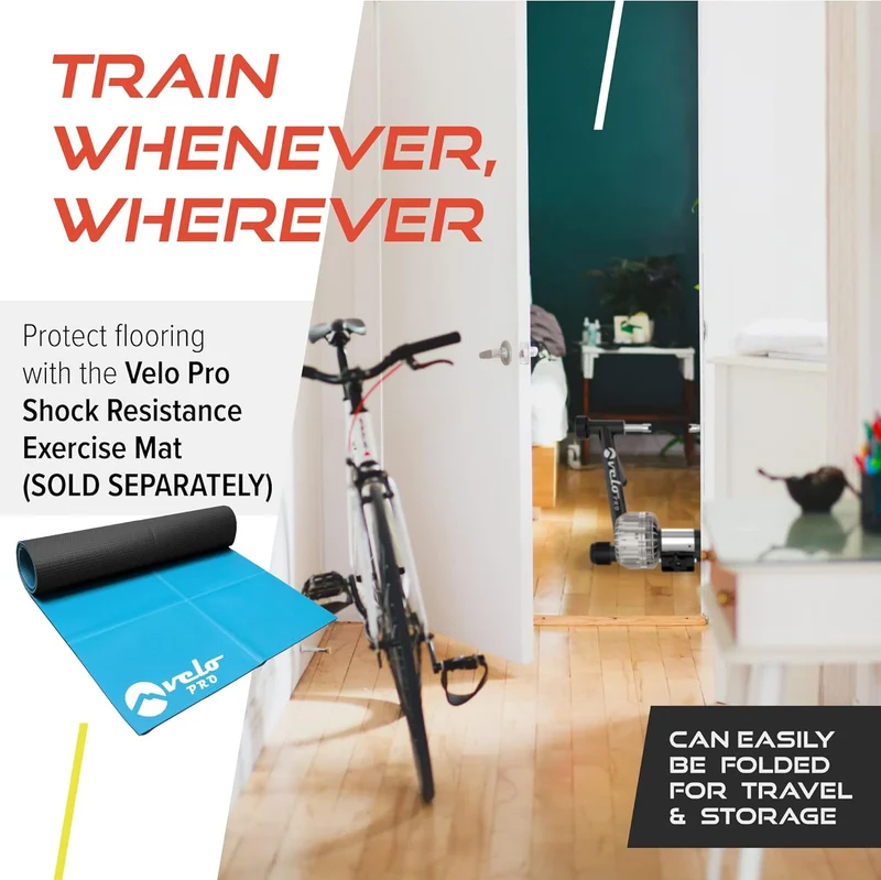 Flüssigkeits-Rollentrainer Velo Pro Schwarz