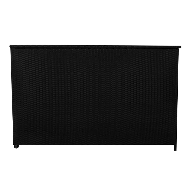 Rattan-Kissen-Auflagenkiste 996L – Schwarz