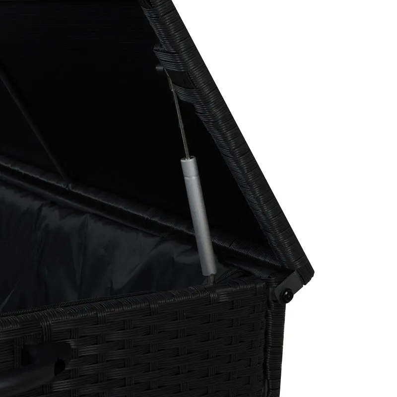 Rattan-Kissen-Auflagenkiste 996L – Schwarz
