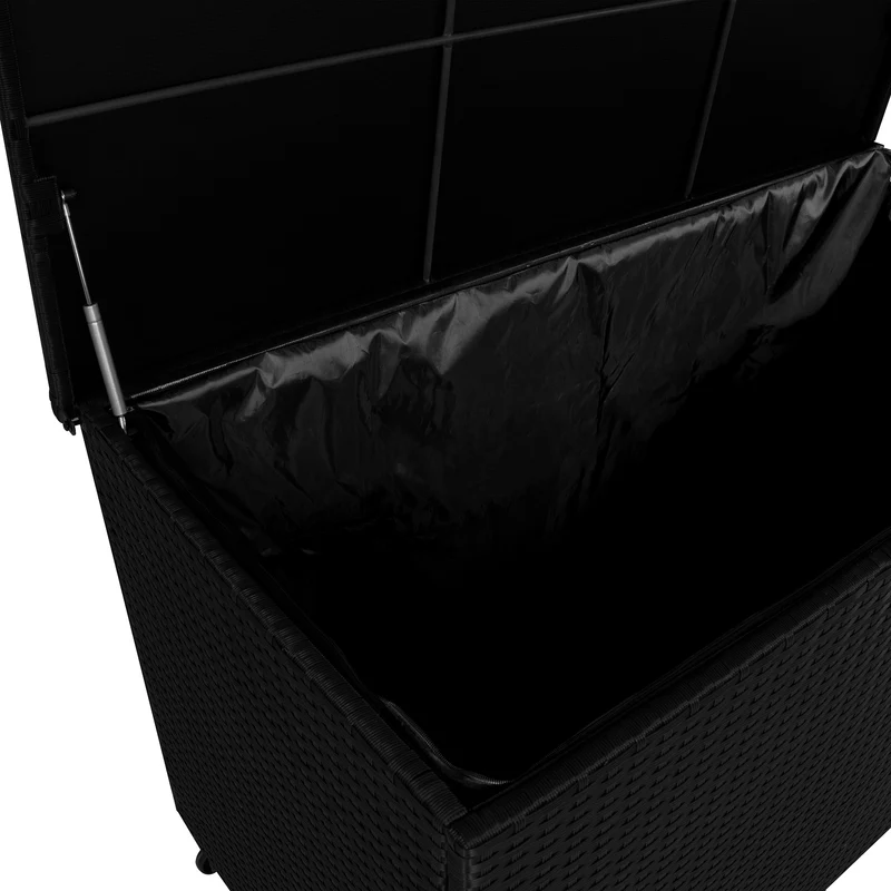 Rattan-Kissen-Auflagenkiste 996L – Schwarz