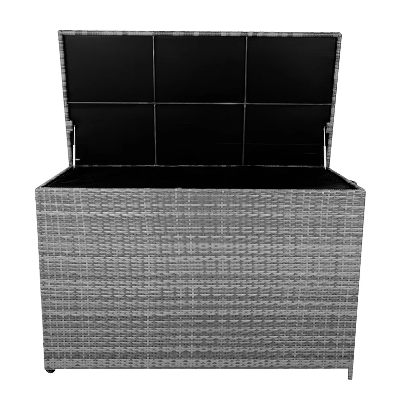 Rattan-Kissen-Auflagenkiste 996L – Grau