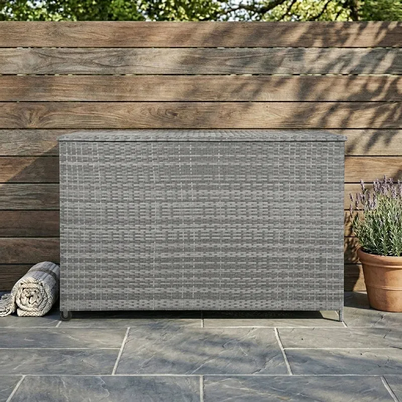 Rattan-Kissen-Auflagenkiste 996L – Grau
