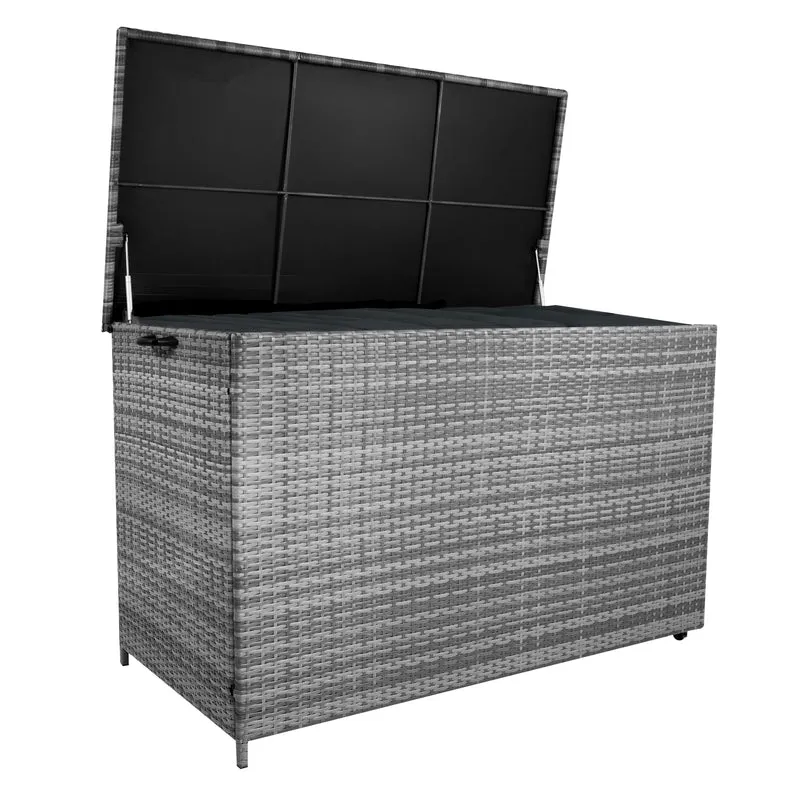 Rattan-Kissen-Auflagenkiste 996L – Grau