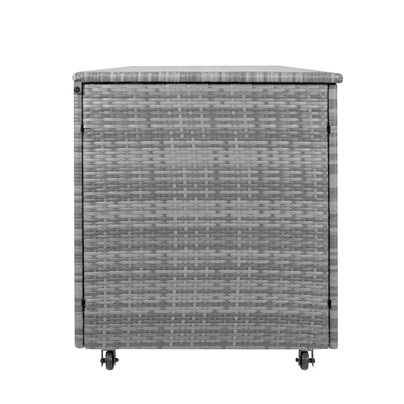 Rattan-Kissen-Auflagenkiste 700L – Grau