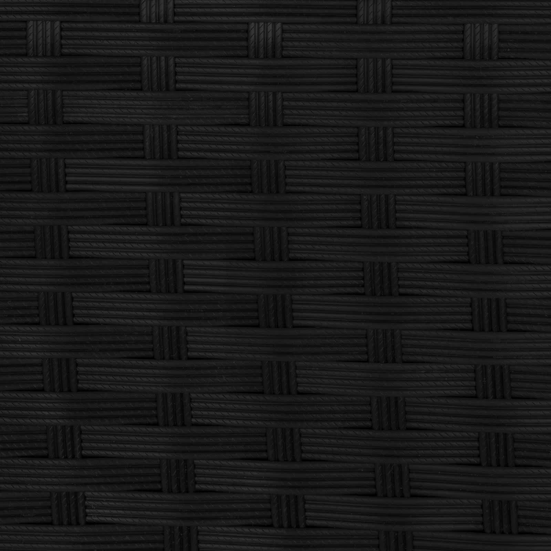 Rattan-Kissen-Auflagenkiste 700L – Schwarz
