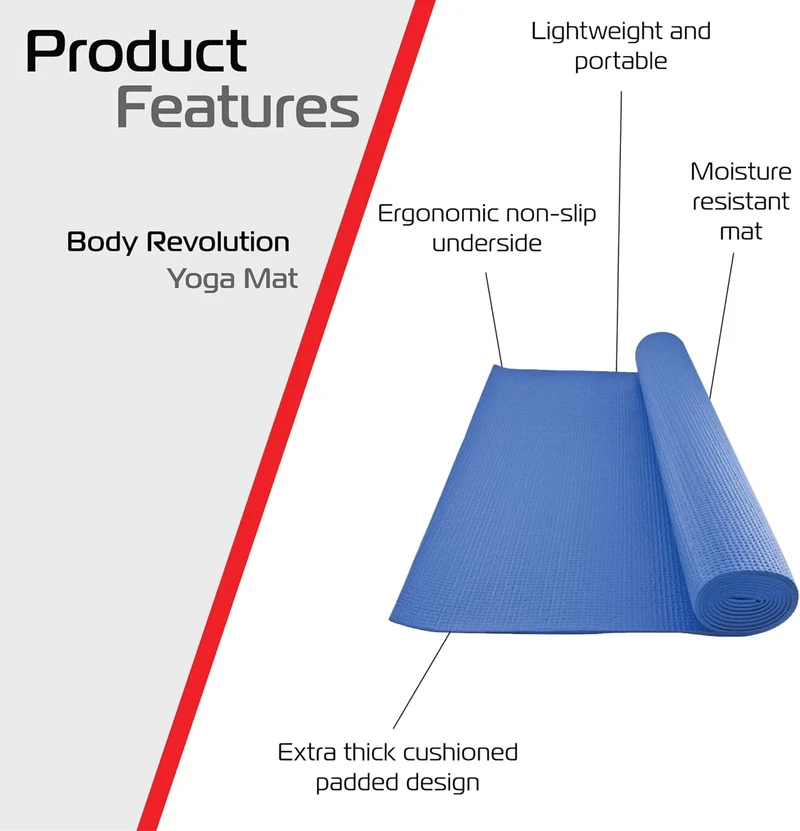 Body Revolution Blaue Yogamatte