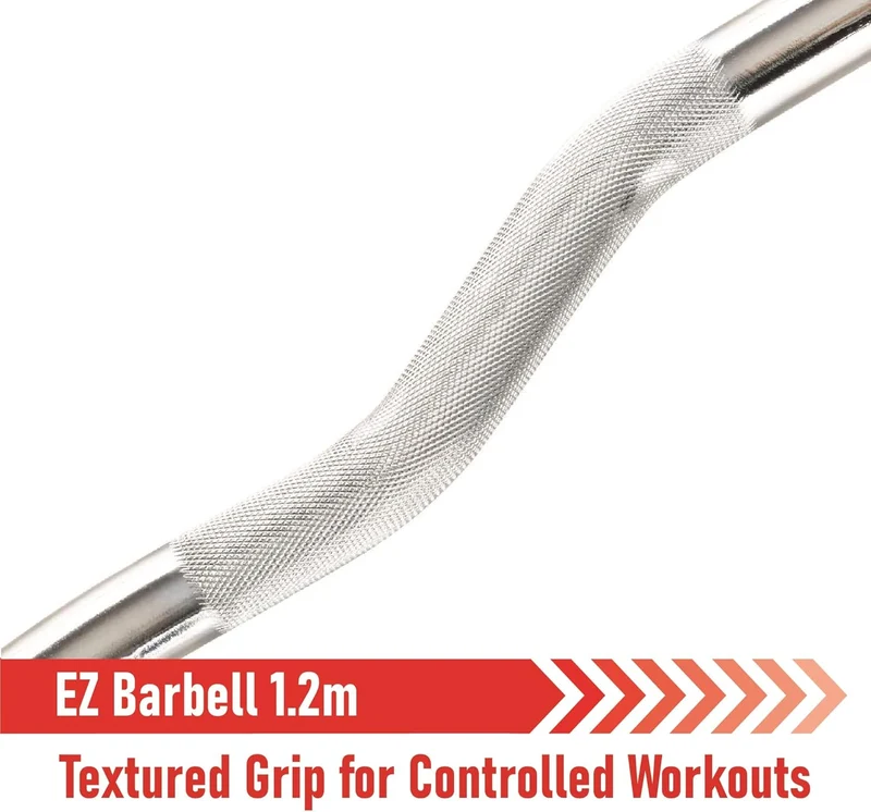 Body Revolution EZ Curl Stange 1.2m mit Spinlock-Verschlüssen