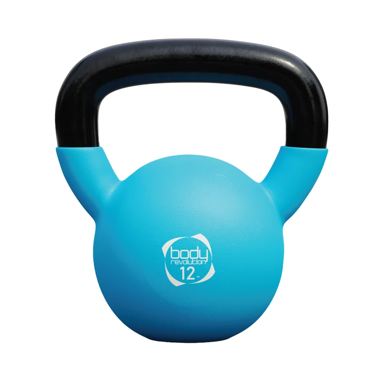 Body Revolution 12kg Kettlebell mit Neoprenbeschichtung
