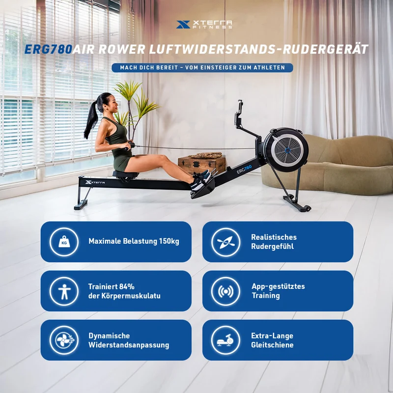 XTERRA Fitness ERG780 Air Rower