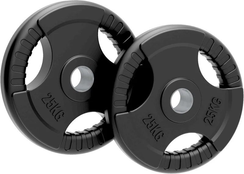 Body Revolution Hantelscheiben 2x25kg Gummi Tri-Grip 50mm