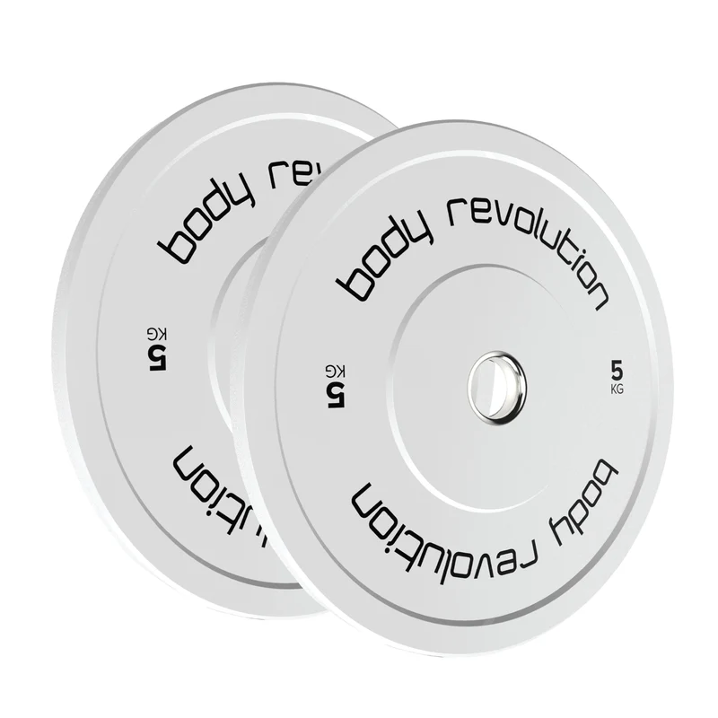 Body Revolution 100-kg-Set Farbige Olympische Gummigewichte