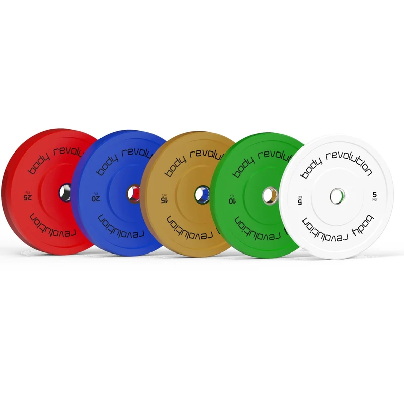 Body Revolution 80kg Set Olympische Gummischeiben