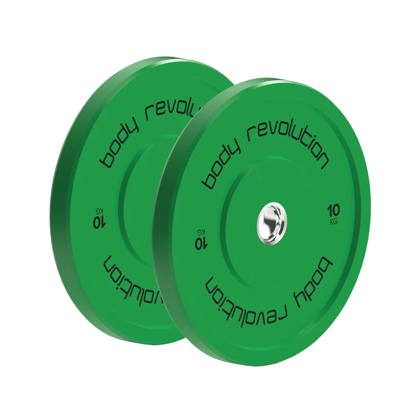 Body Revolution 60-kg-Set Olympische Bunte Bumper-Platten