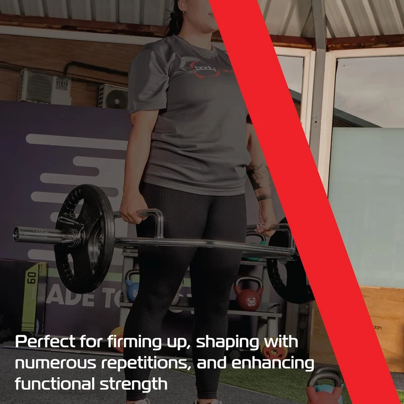 7,5 kg Olympische Hantelscheiben mit Tri-Grip-Griffen – Schwarz