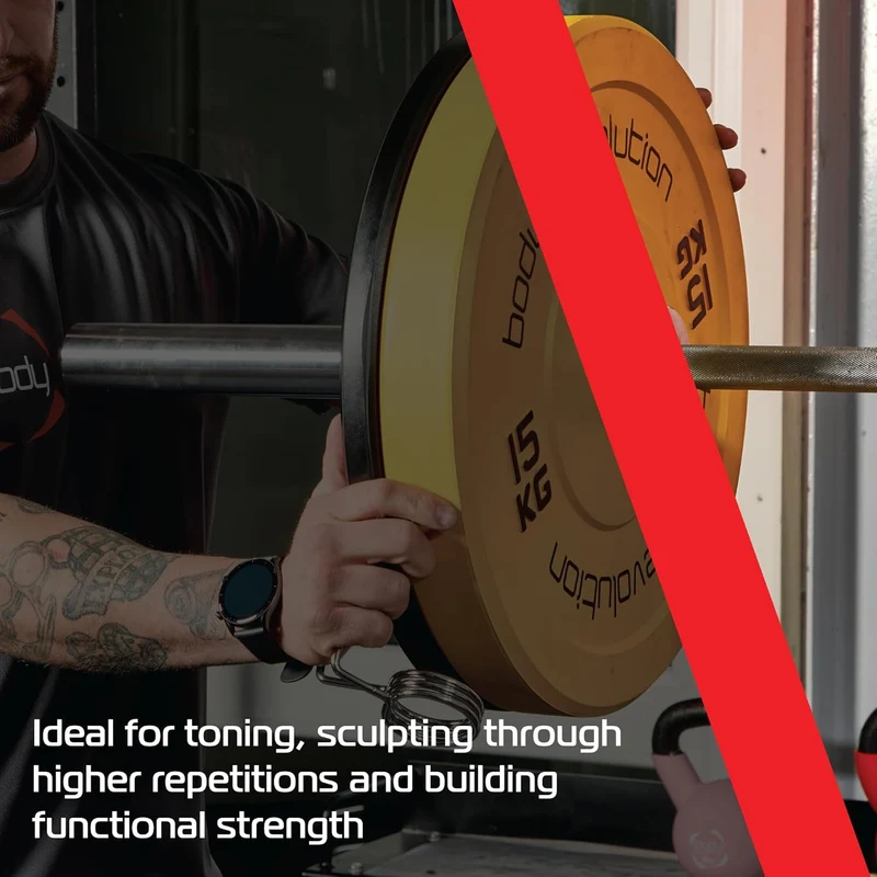 Body Revolution 2 x 25 kg Rote Olympische Bumper Plates
