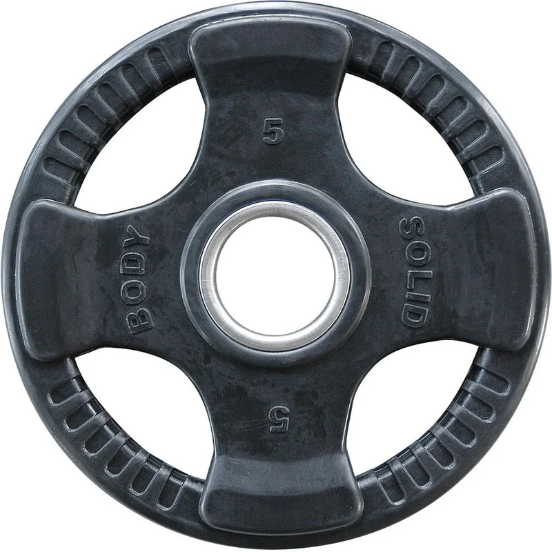 Body-Solid Rubber 4 Grip Olympische Hantelscheiben