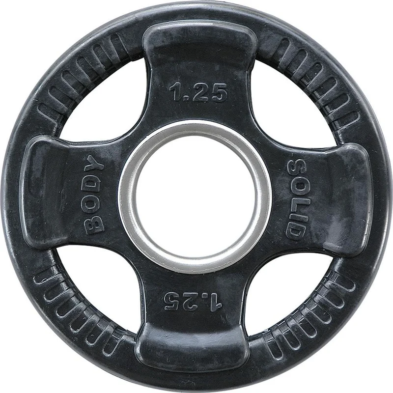 Body-Solid Rubber 4 Grip Olympische Hantelscheiben