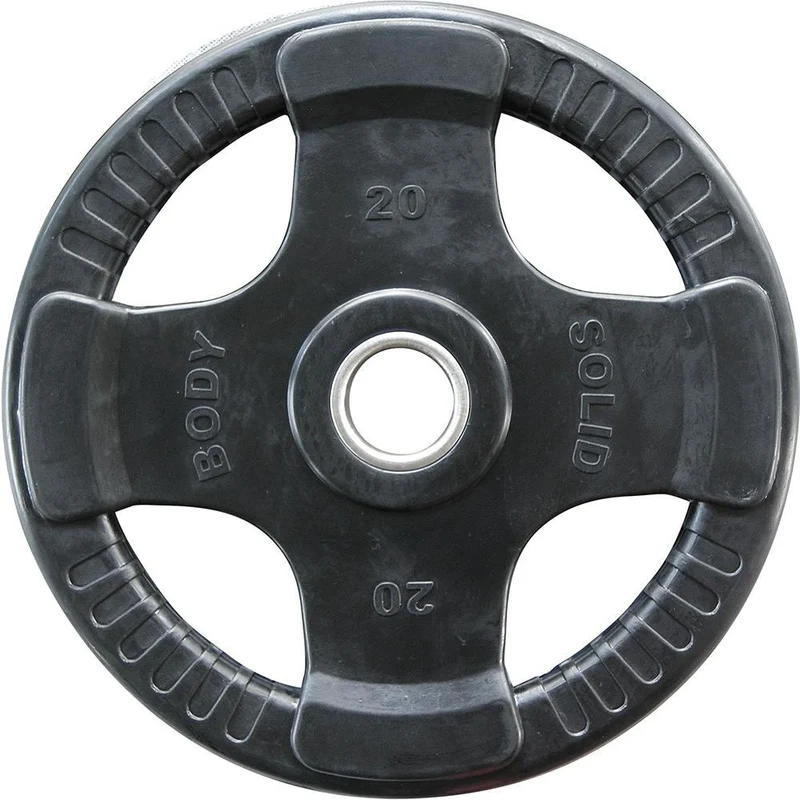 Body-Solid Rubber 4 Grip Olympische Hantelscheiben