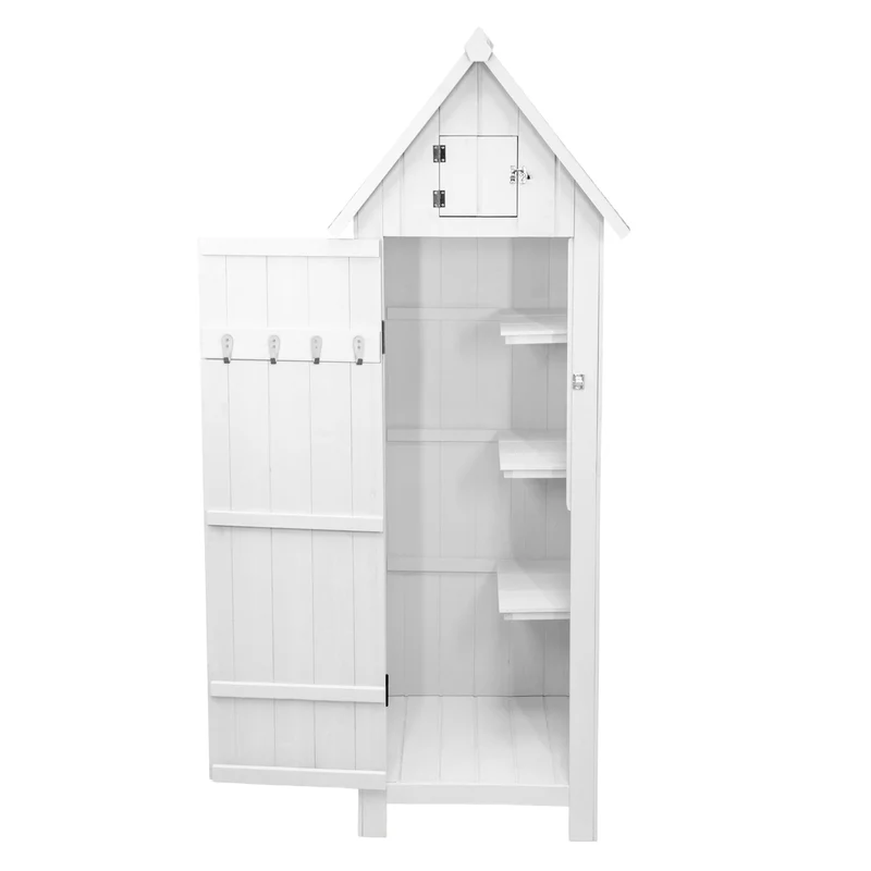 Gartenschrank aus Holz – Weiß