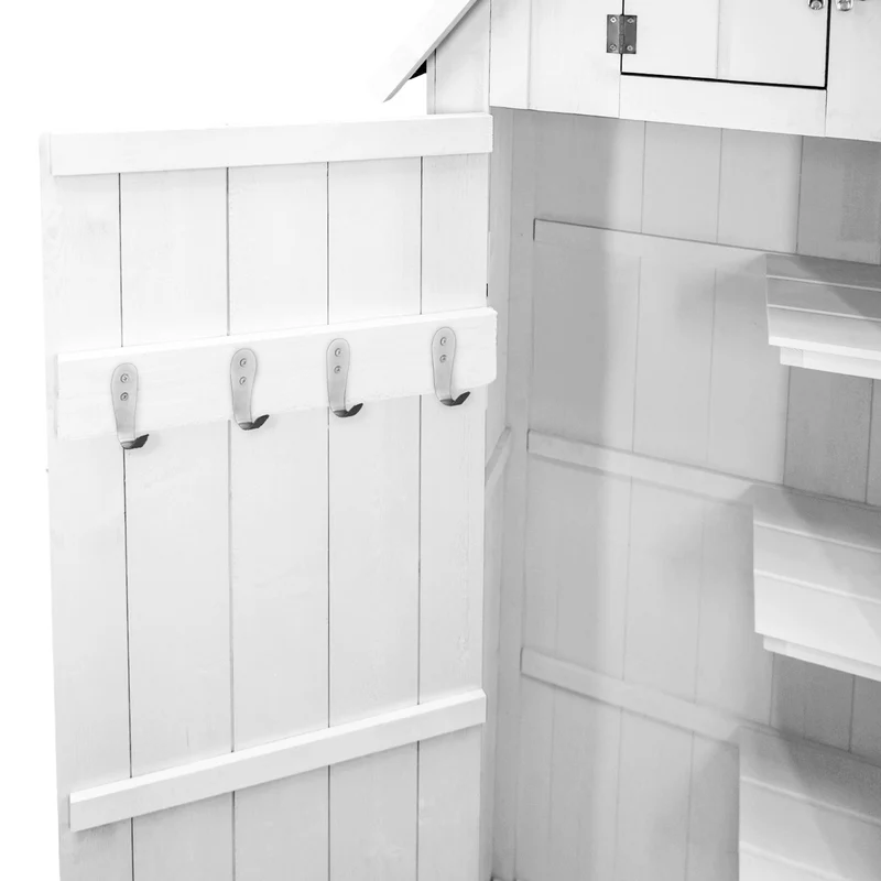 Gartenschrank aus Holz – Weiß