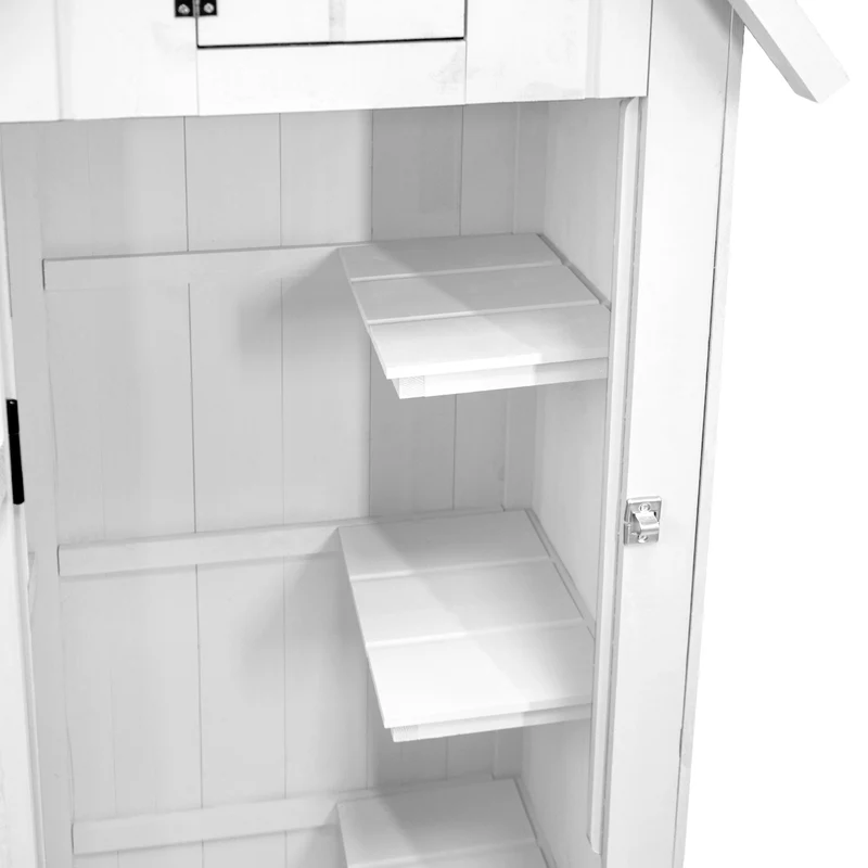 Gartenschrank aus Holz – Weiß