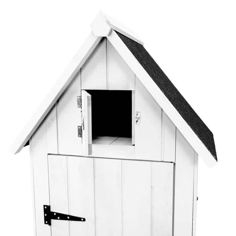 Gartenschrank aus Holz – Weiß