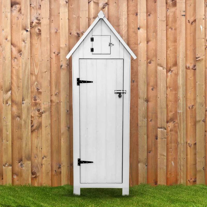 Gartenschrank aus Holz – Weiß