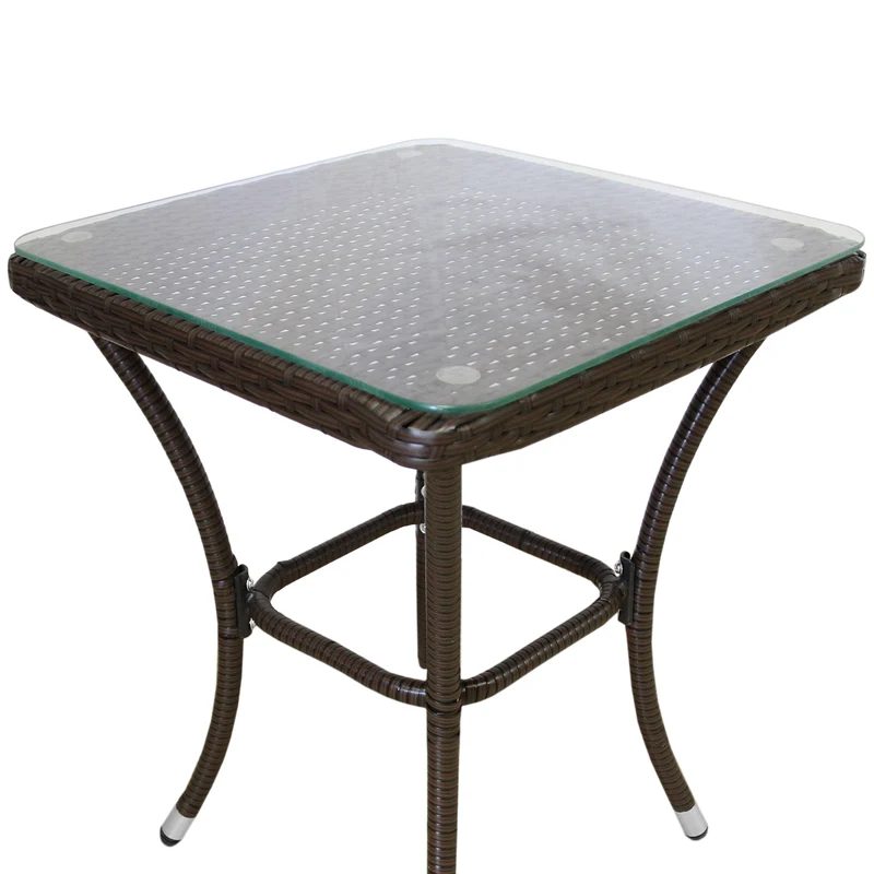 Jardí Rattan Bistro Set Braun