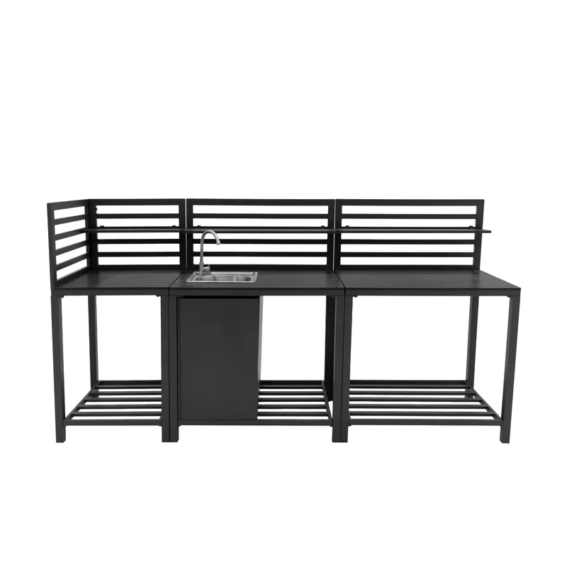 Aluminium 3-teiliges Küchen-Set für Außenbereich