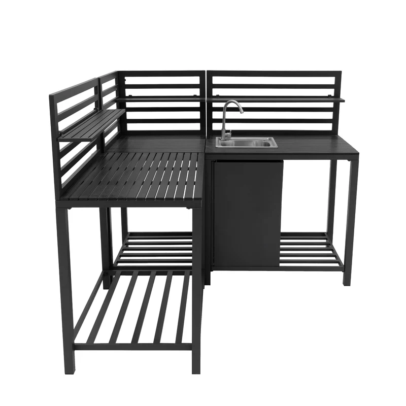 Aluminium 3-teiliges Küchen-Set für Außenbereich