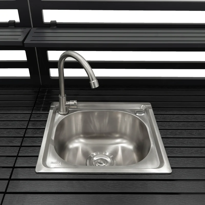Aluminium 3-teiliges Küchen-Set für Außenbereich