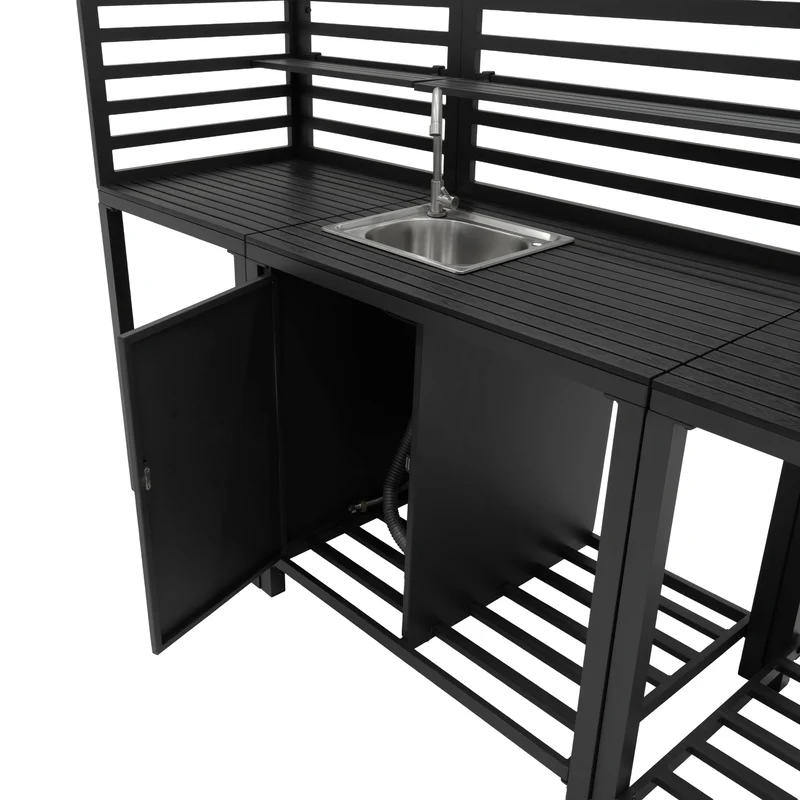 Aluminium 3-teiliges Küchen-Set für Außenbereich