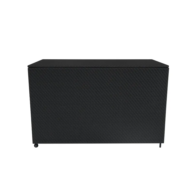 Rattan Modulares 7-teiliges Möbelset mit Aufbewahrungsbox 996L - Schwarz