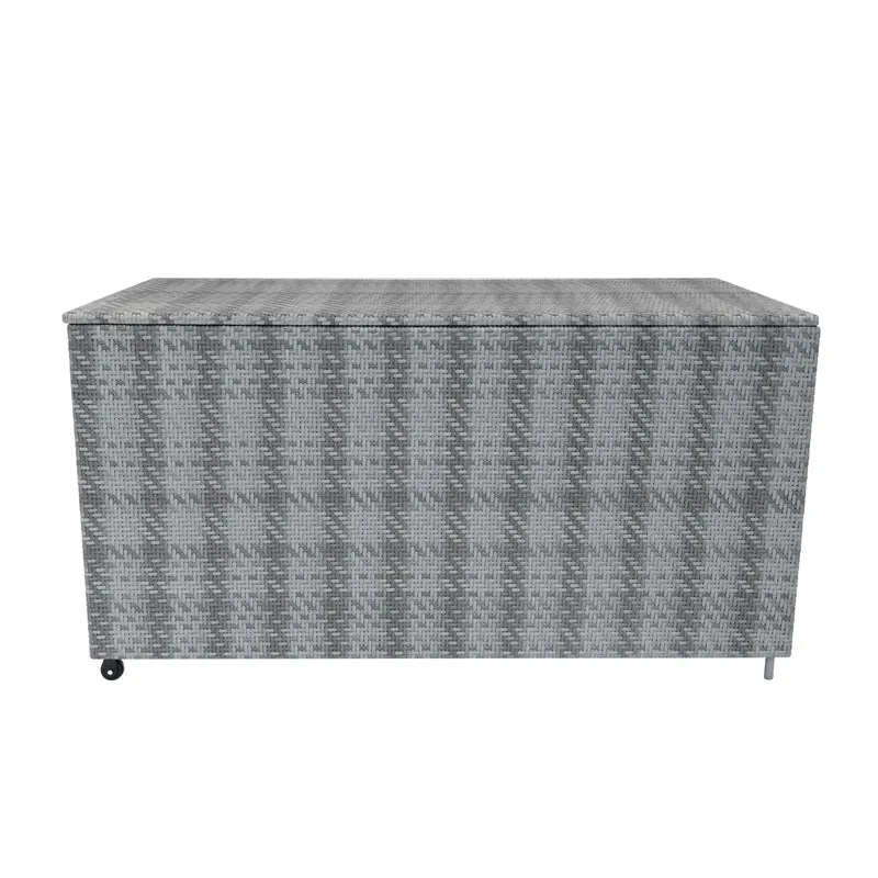 Rattan Modulares 6-teiliges Möbelset mit Aufbewahrungsbox 700L - Grau