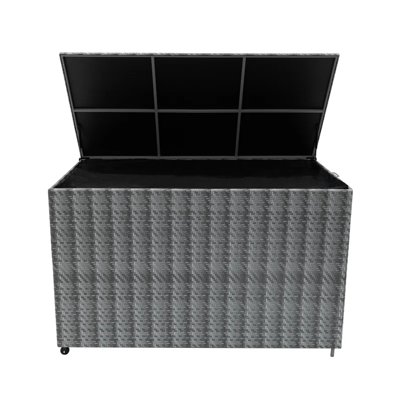 Rattan Kissenbox 996L - Grau