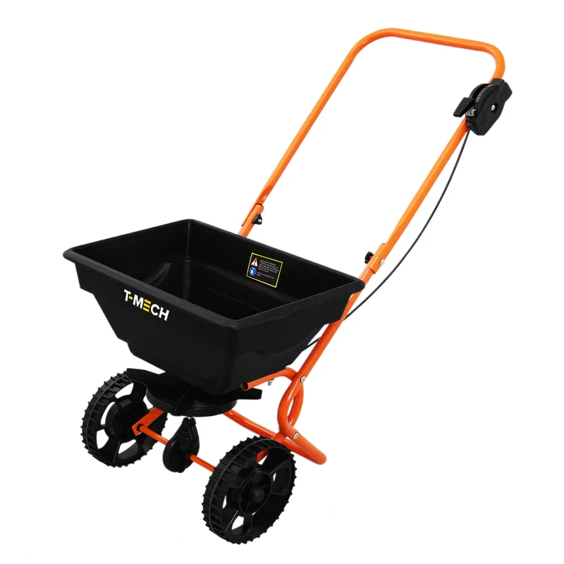 T-Mech Rasennivellierer und Rotationsstreuer 100cm – Orange