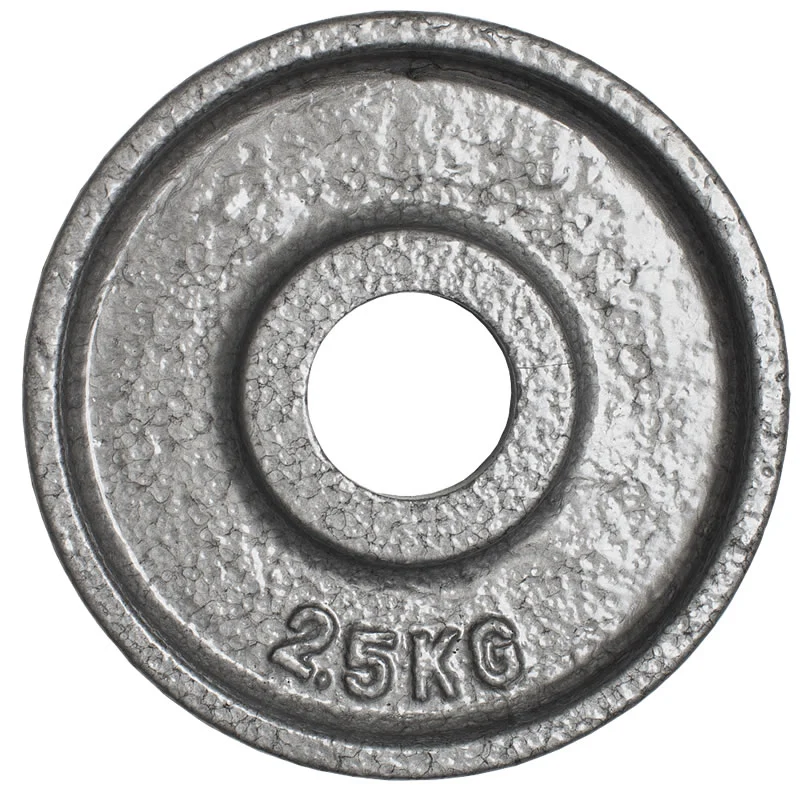 CARDIOfitness Olympia-Hantelscheibe Hammerschlag 50mm 2,5kg