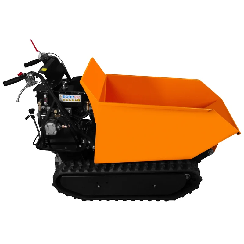 Mini Raupendumper Motorschubkarre Benzin 500kg 9PS Kipper