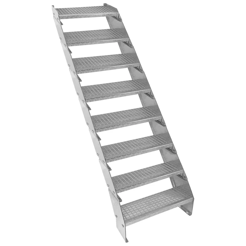 Verstellbare Achtteilige Verzinkter Stahl Treppe – 600mm breit