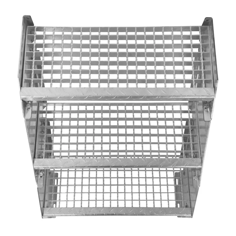 Verstellbare Vierteilige Verzinkter Stahl Treppe – 600mm breit