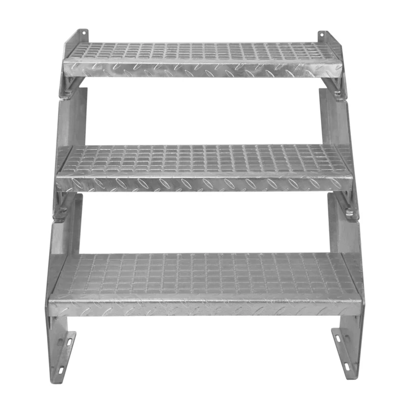 Verstellbare Dreiteilige Verzinkter Stahl Treppe – 600mm breit