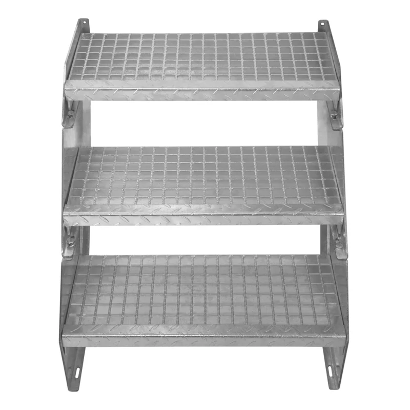 Verstellbare Dreiteilige Verzinkter Stahl Treppe – 600mm breit