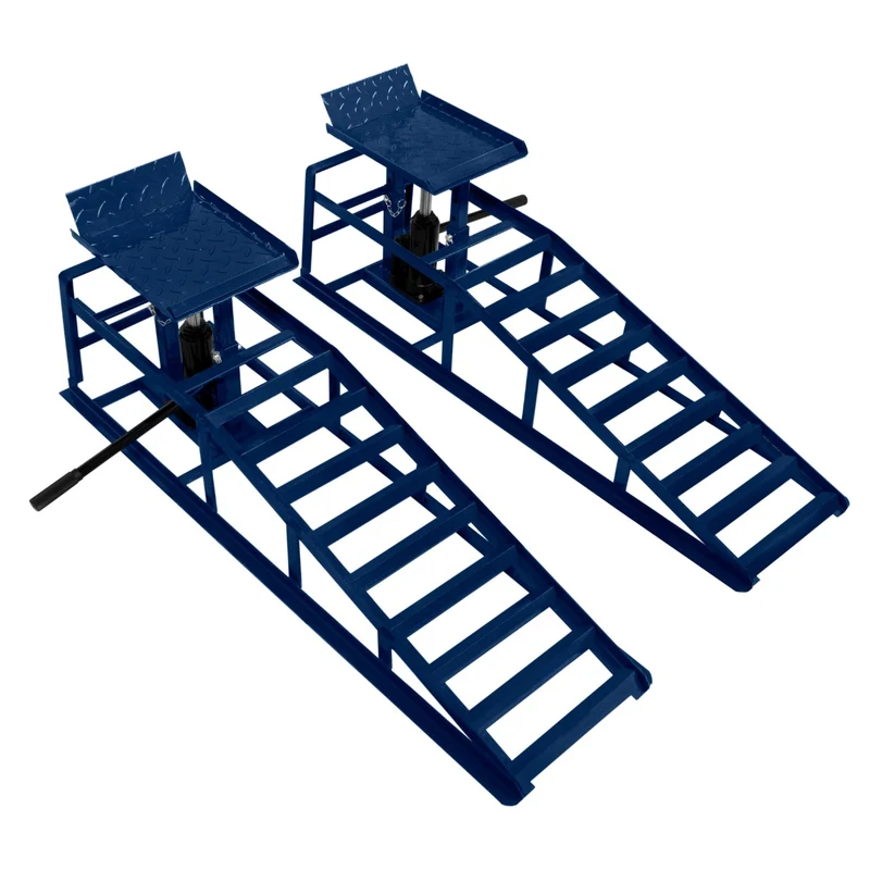 Auffahrrampen Set mit hydraulischem Wagenheber – 3T
