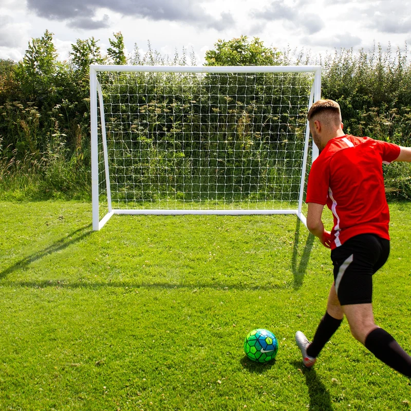 2,4m x 1,8m Fußballtor, Tragetasche und Torwand