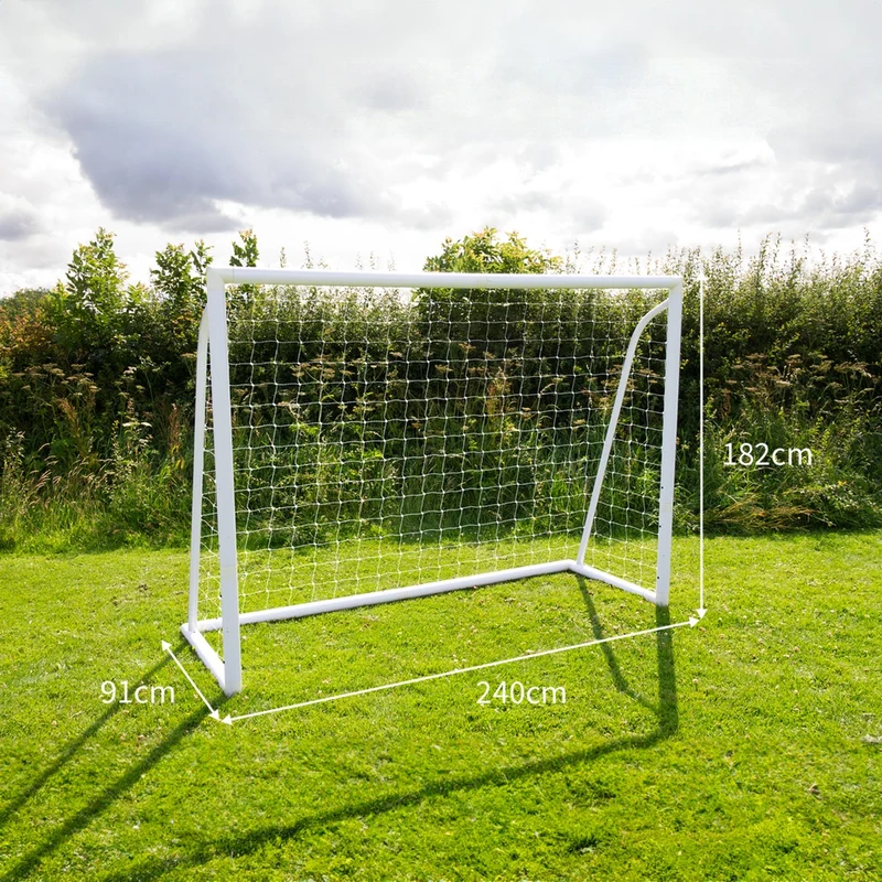 2,4m x 1,8m Fußballtor, Tragetasche und Torwand