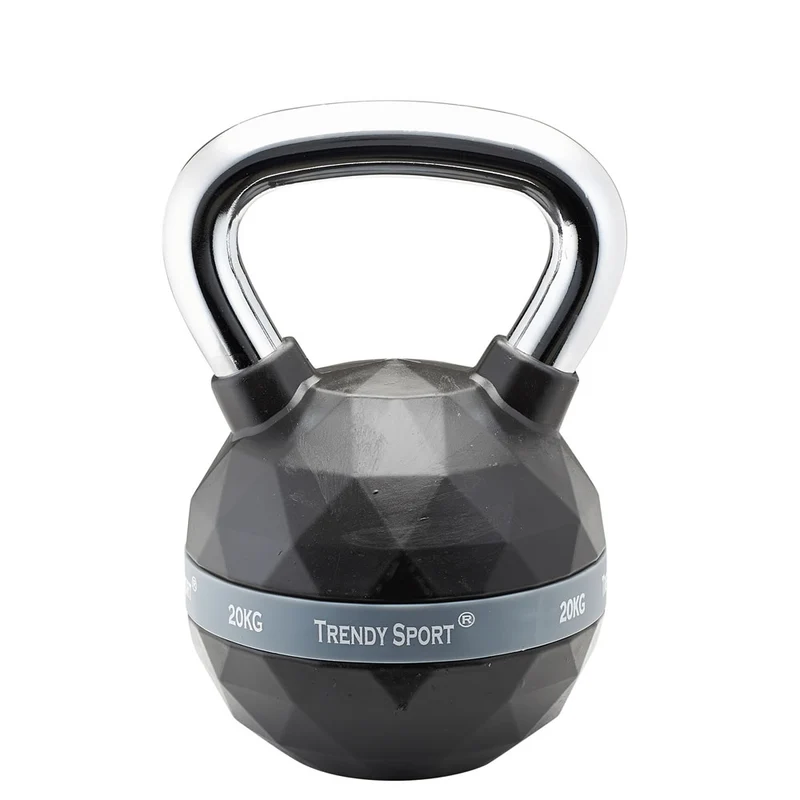 Trendy Exclusiv Kettlebell Chrom-Gummi 6-24kg