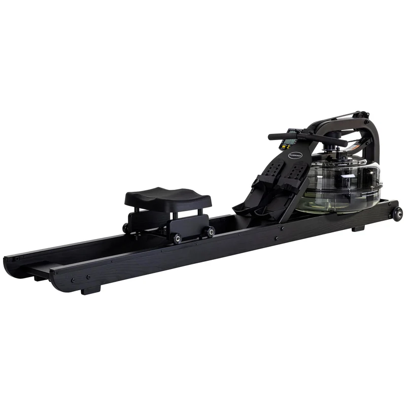 Fluid Rower Rudergerät Apollo Plus Black inkl. Pulsempfänger + Brustgurt
