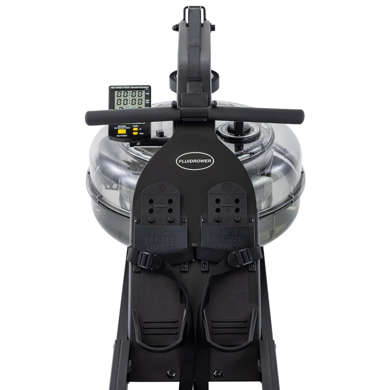 Fluid Rower Rudergerät Apollo Plus Black inkl. Pulsempfänger + Brustgurt