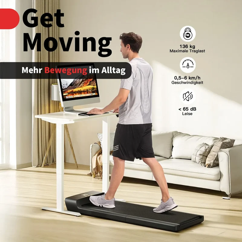 WalkingPad A1 Pro Klappbares Laufband Schreibtisch bis 136 kg